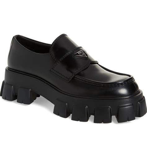 monolith lug sole loafer prada